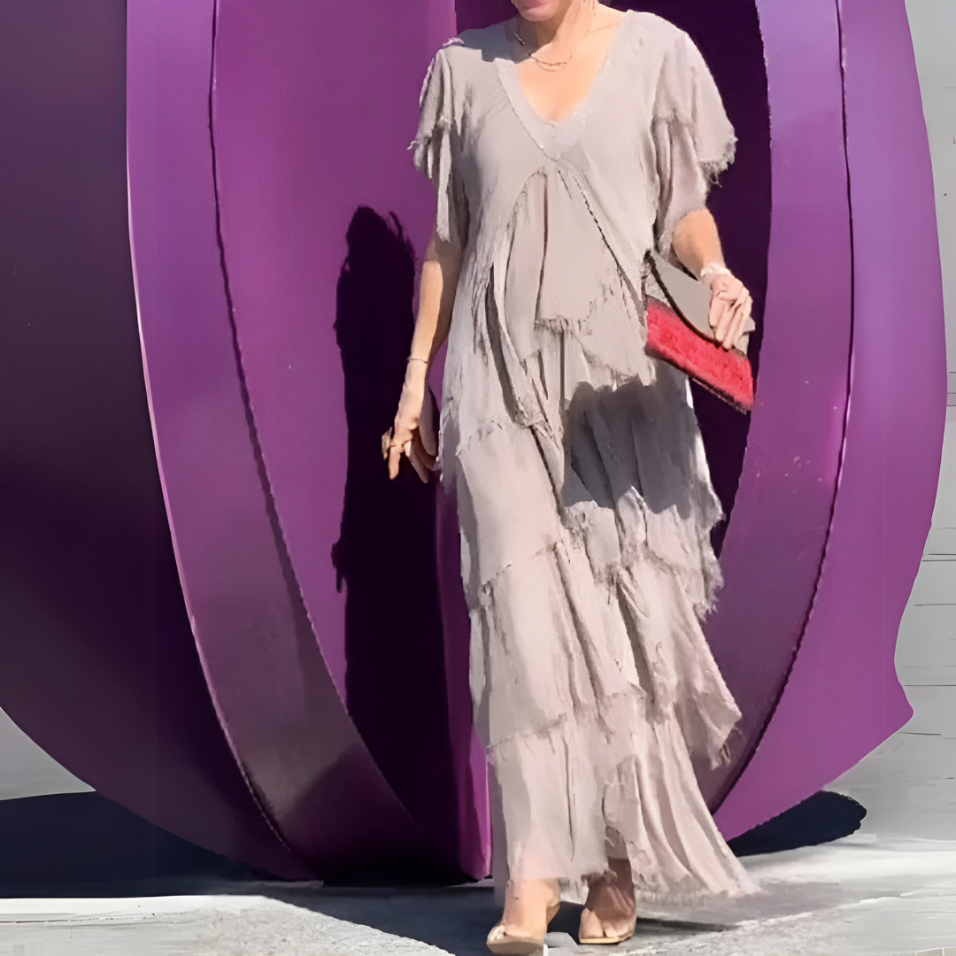 Valerie | Elegantná dlhá čipková róba