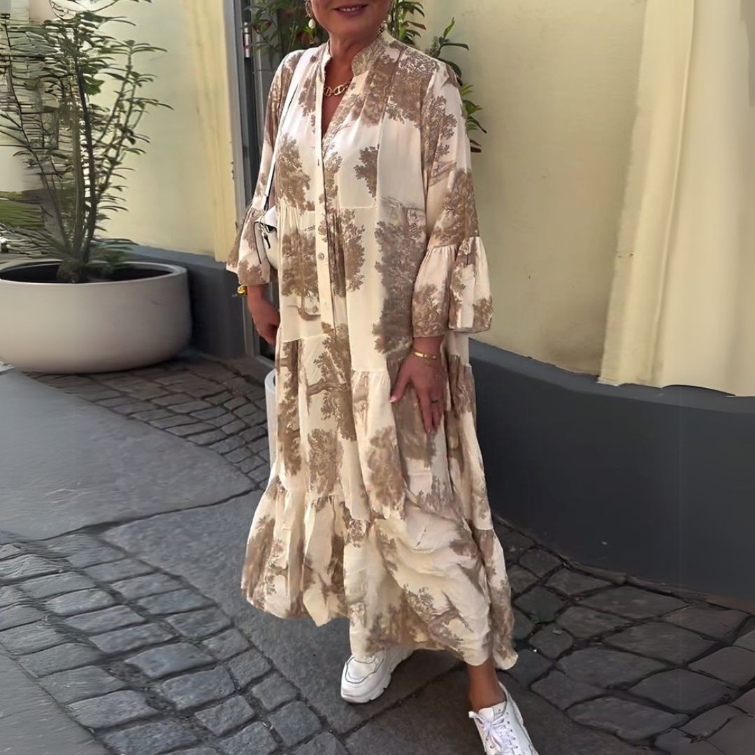 Boženka | Elegantné maxi šaty s retro šarmom