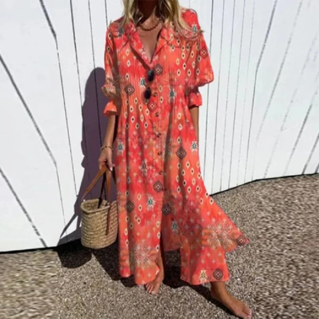 Kateřina | Boho šaty s voľným strihom