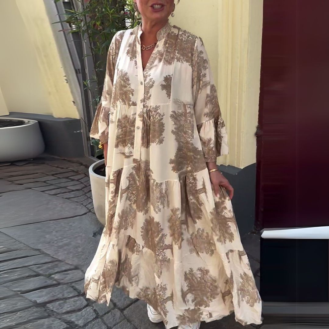 Boženka | Elegantné maxi šaty s retro šarmom