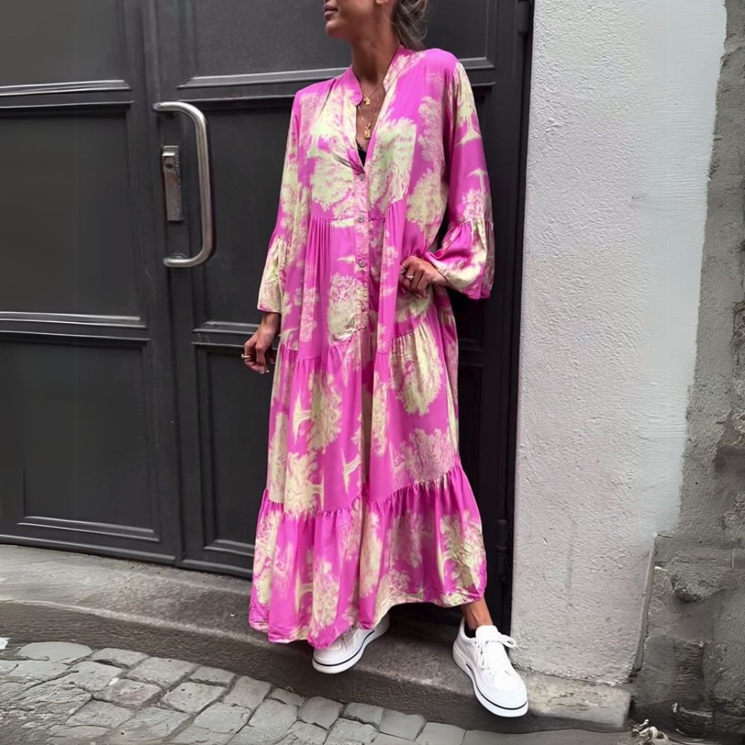 Boženka | Elegantné maxi šaty s retro šarmom