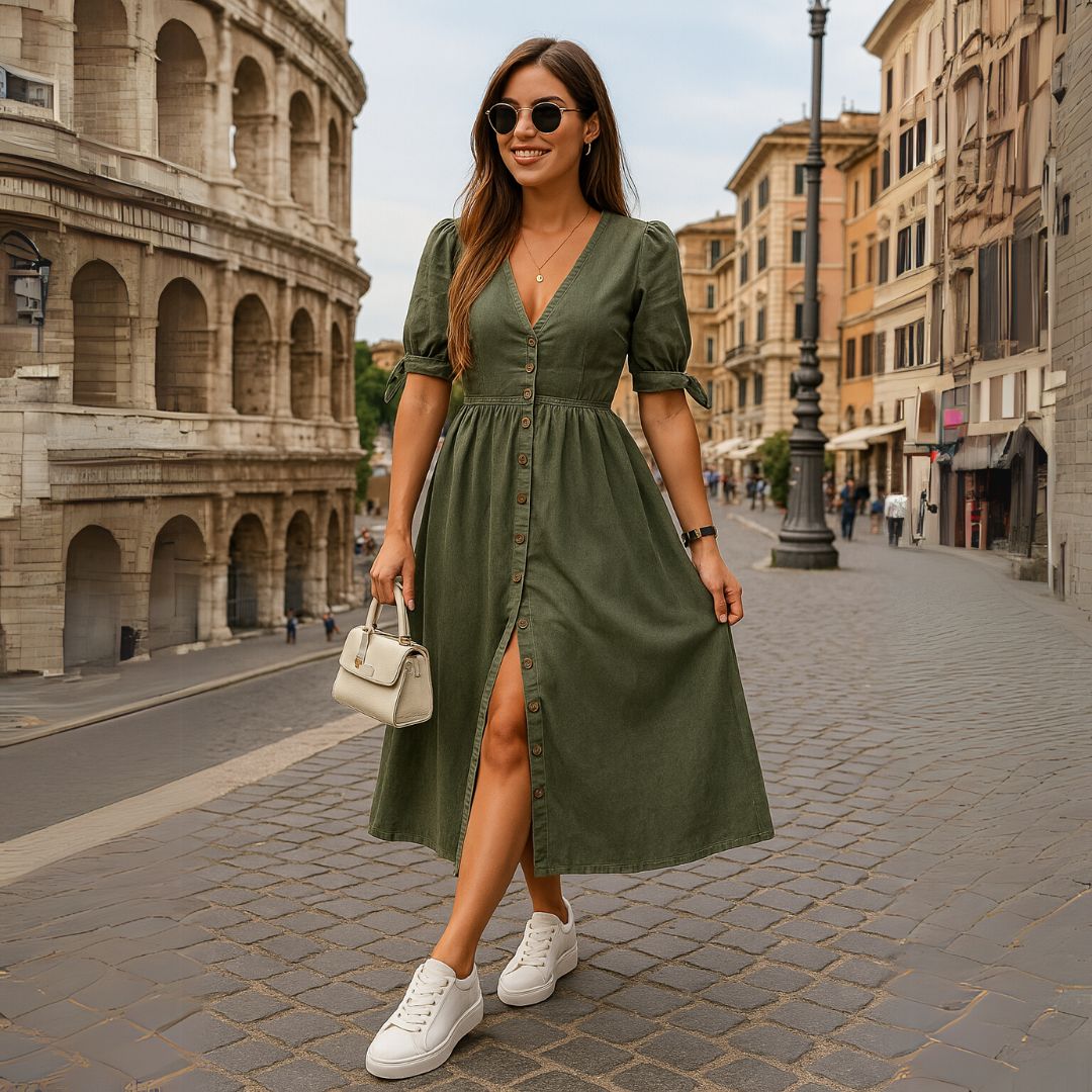 Murphy | Džínové šaty s elegantnými detailmi