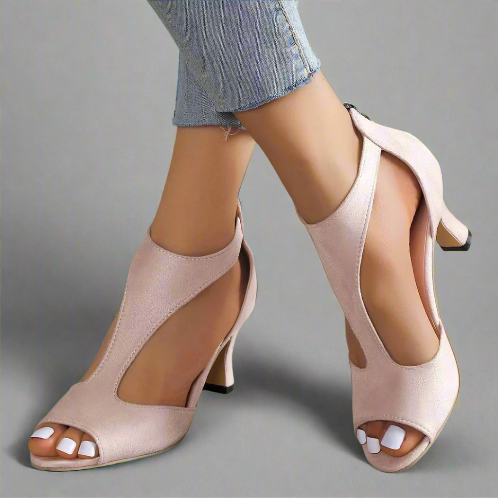 Annelie | Prémiové stiletto sandále s zipsom