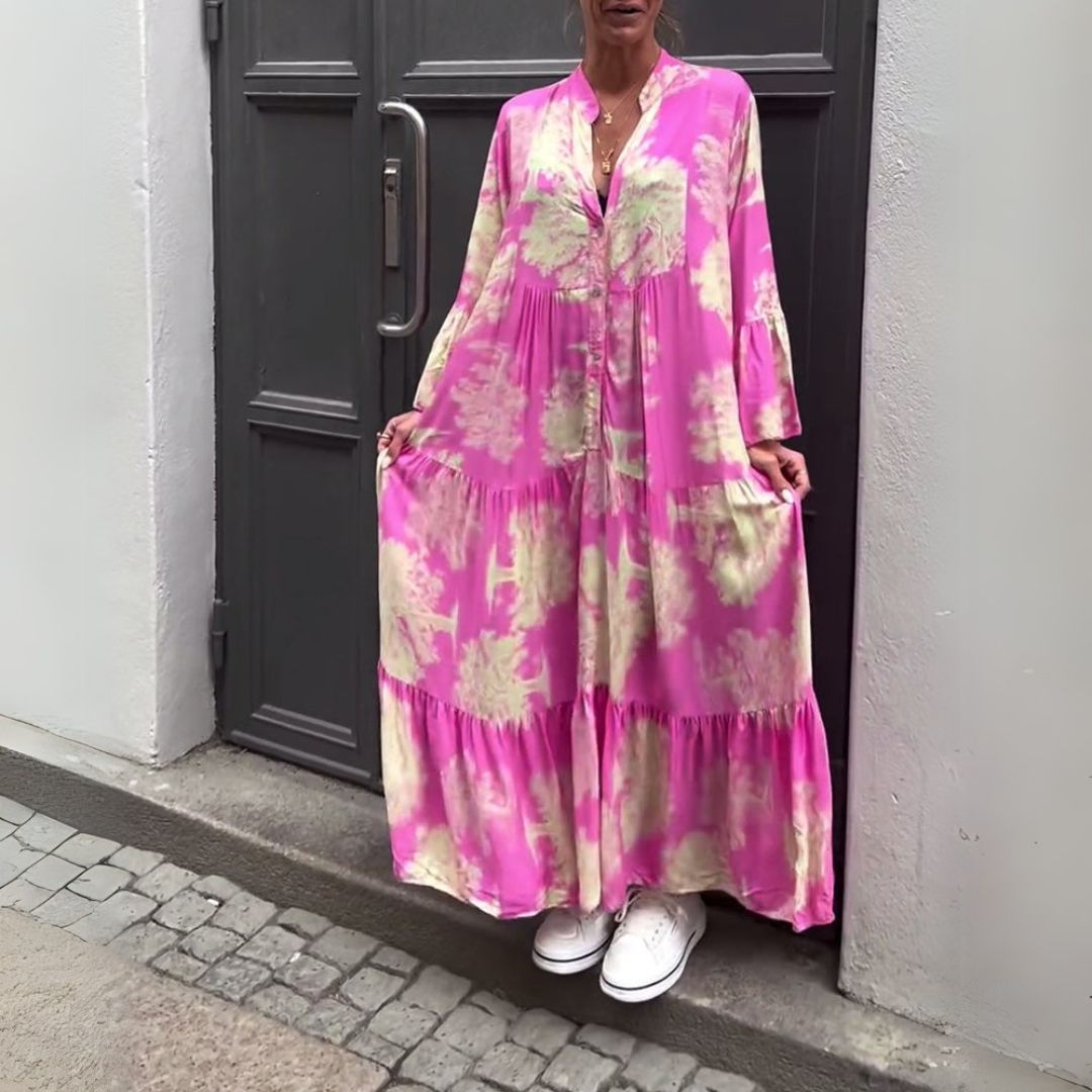 Boženka | Elegantné maxi šaty s retro šarmom