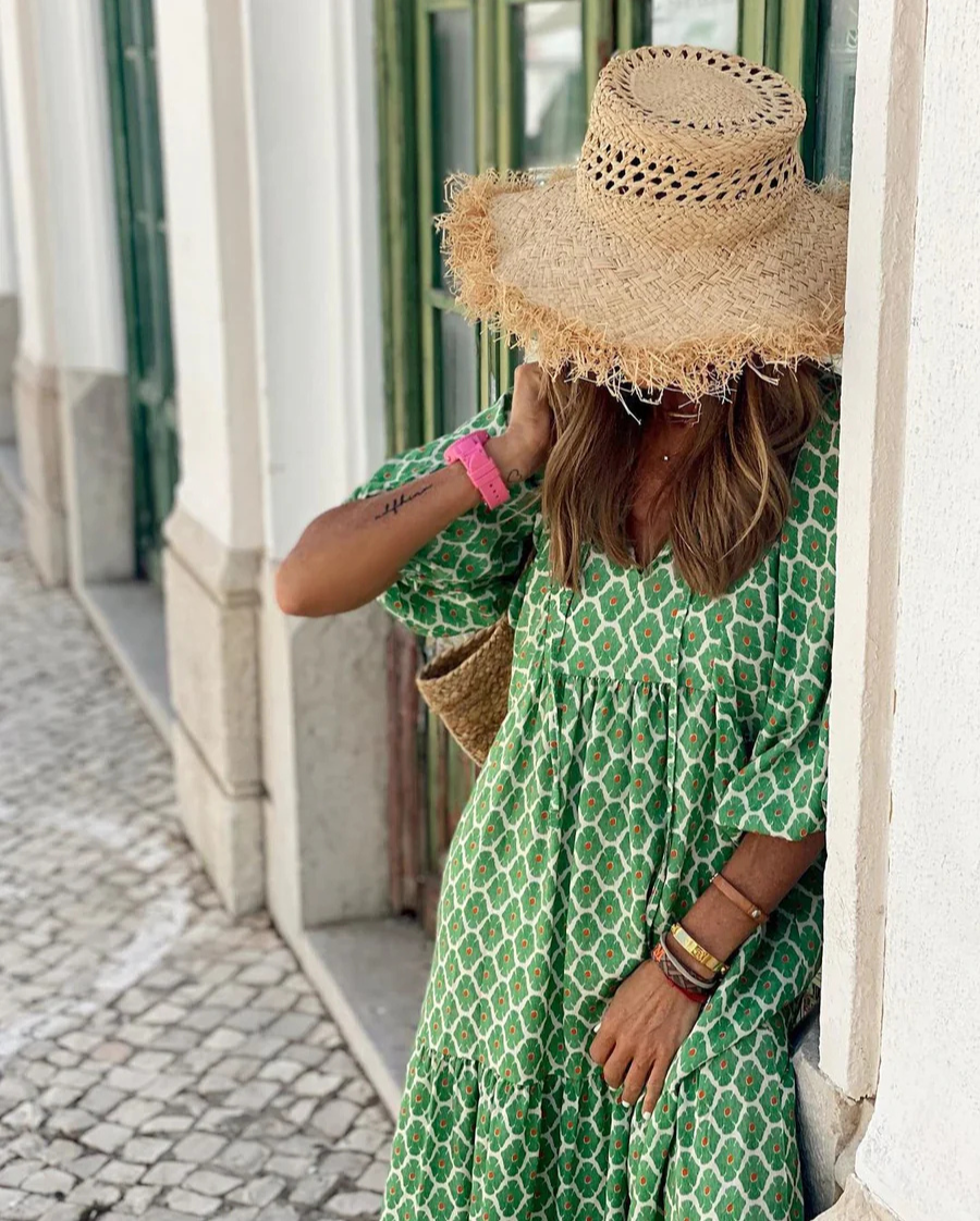 Elin | Boho Bavlnené Maxi Šaty