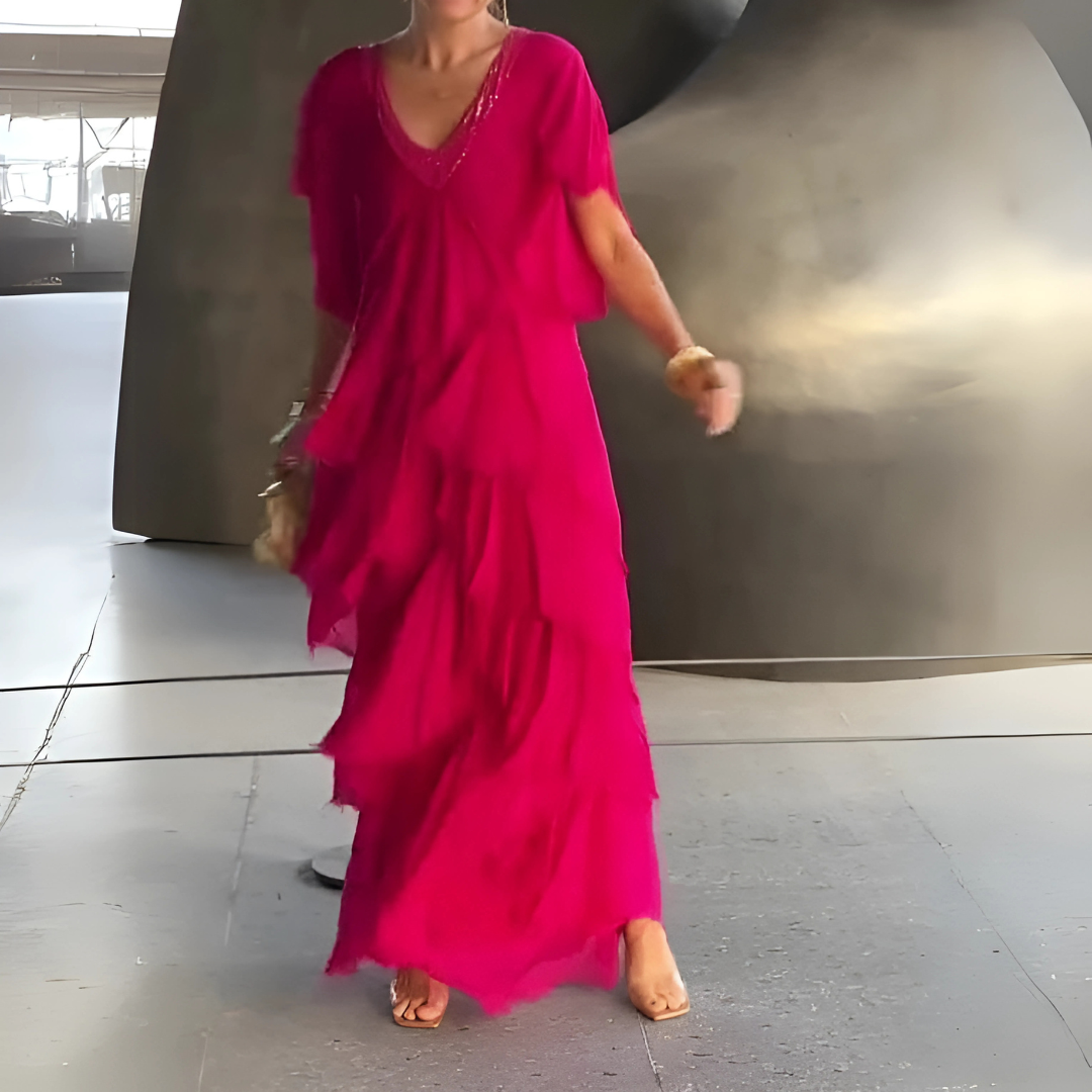 Valerie | Elegantná dlhá čipková róba