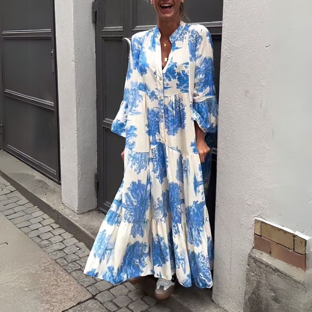 Boženka | Elegantné maxi šaty s retro šarmom