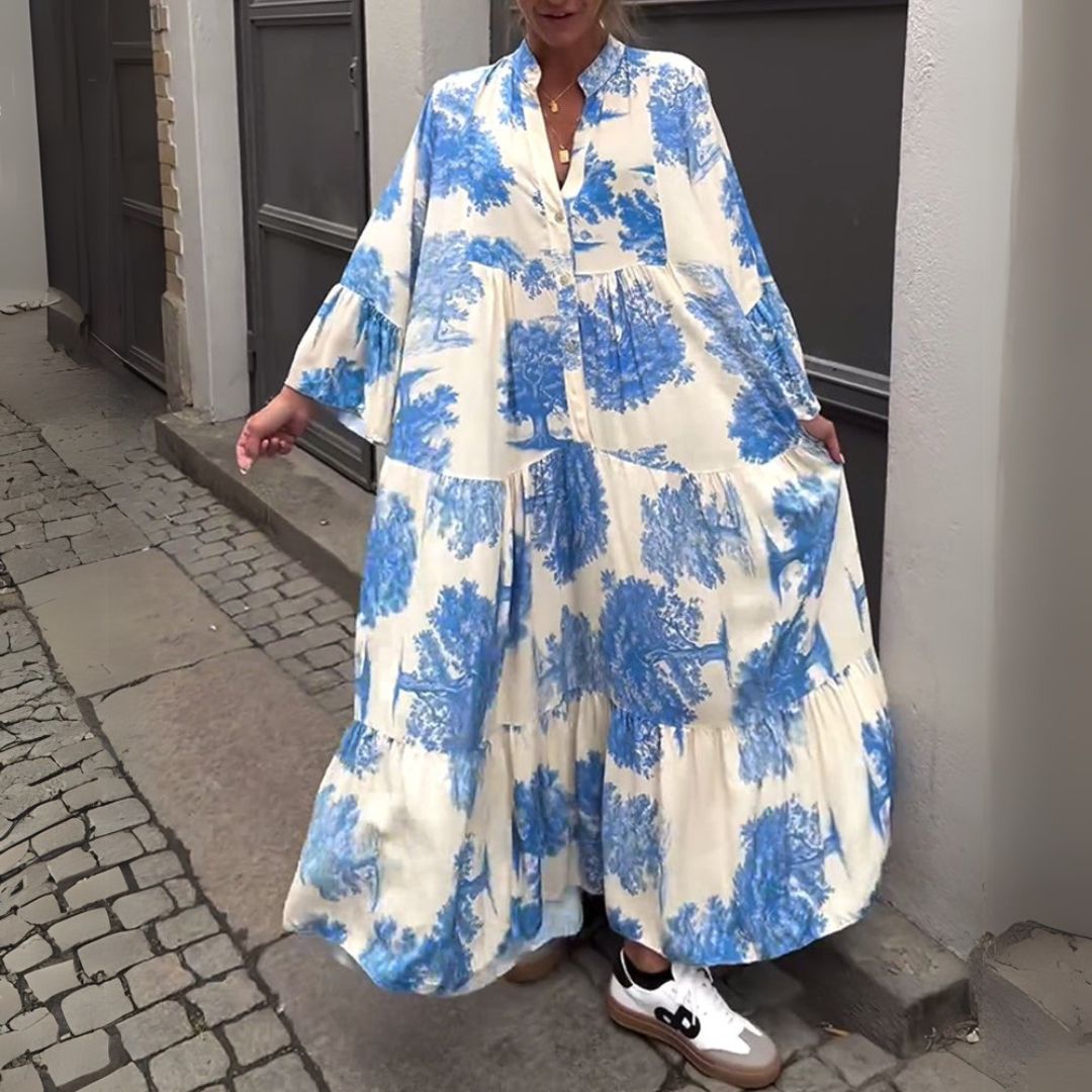 Boženka | Elegantné maxi šaty s retro šarmom