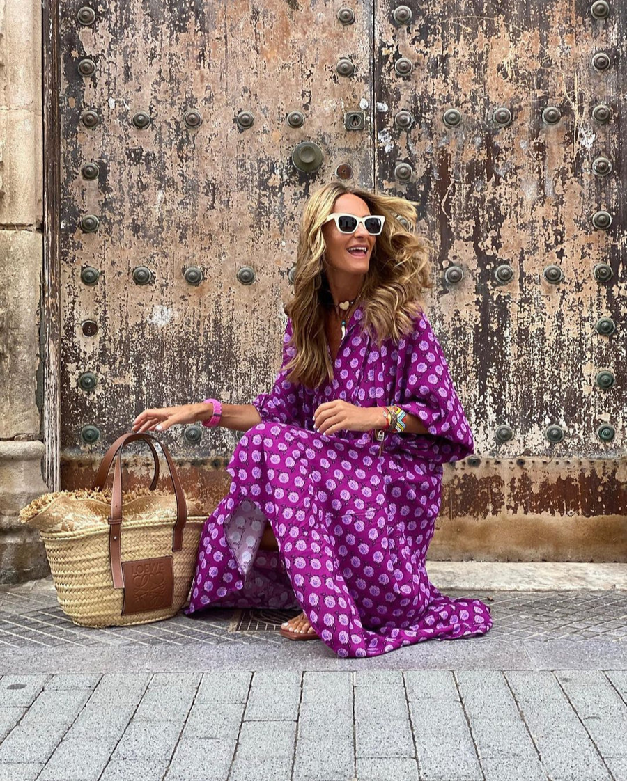 Elin | Boho Bavlnené Maxi Šaty
