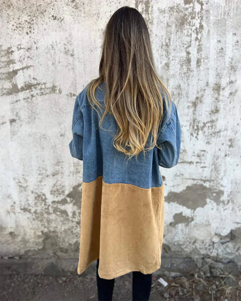 MARITES - KABÁT Z DENIMU A SEMIŠE