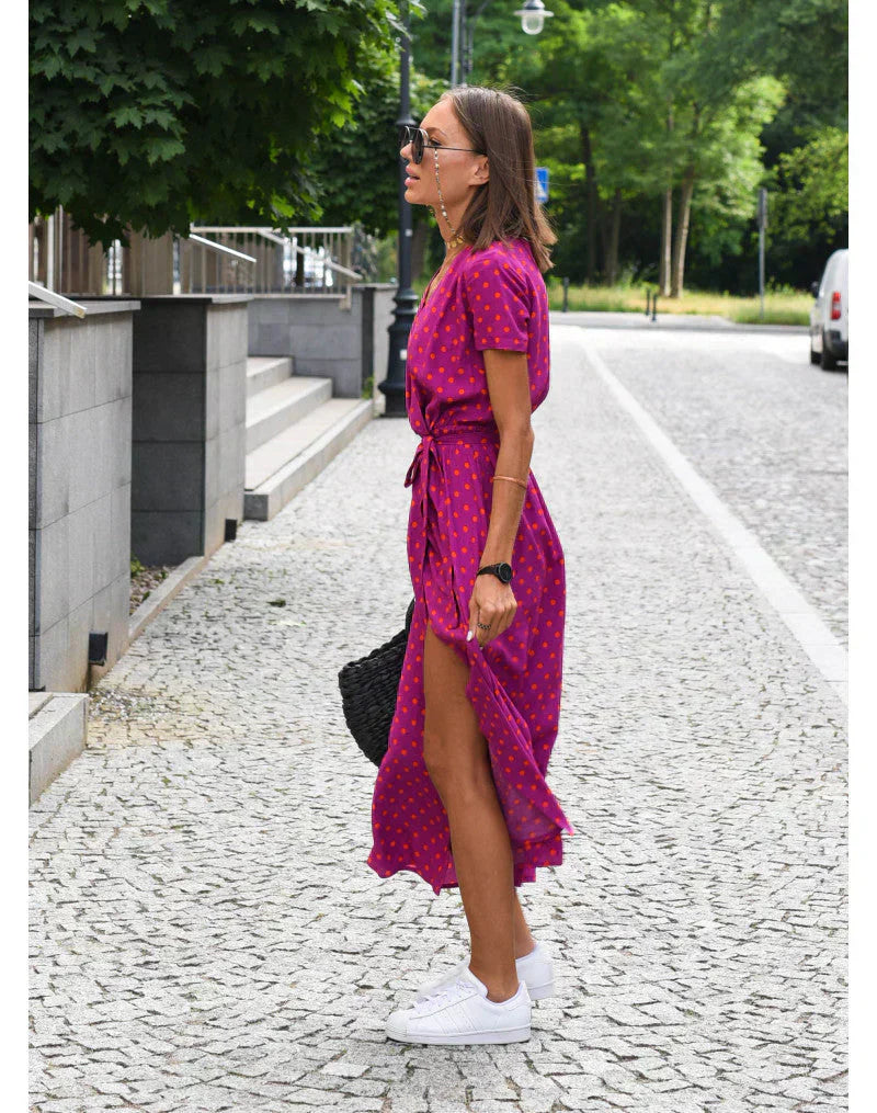 Suzanne - Elegantná šaty s dekoltom do V