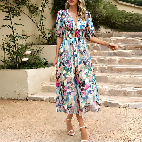 Leona | Elegantné Midi Šaty (skoro vypredané)
