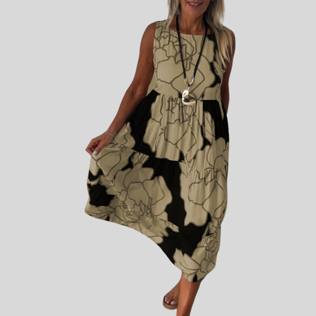 Natalie | Elegantné kvetinové šaty s pohodlným strihom