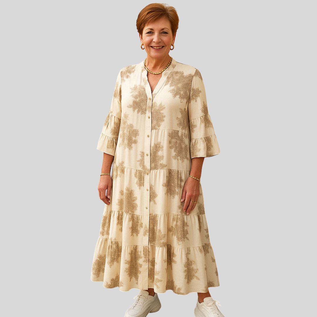 Boženka | Elegantné maxi šaty s retro šarmom