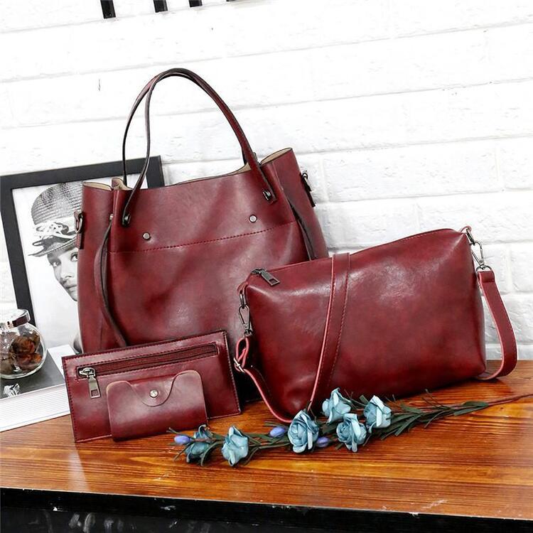 Riley™ - Vintage Mäkké 4-dielne taškové sety