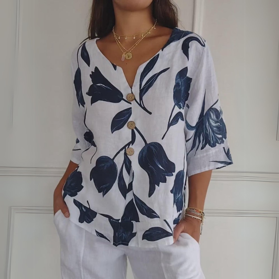 Klára | Trendy potištěná tunika pre komfortný a elegantný look