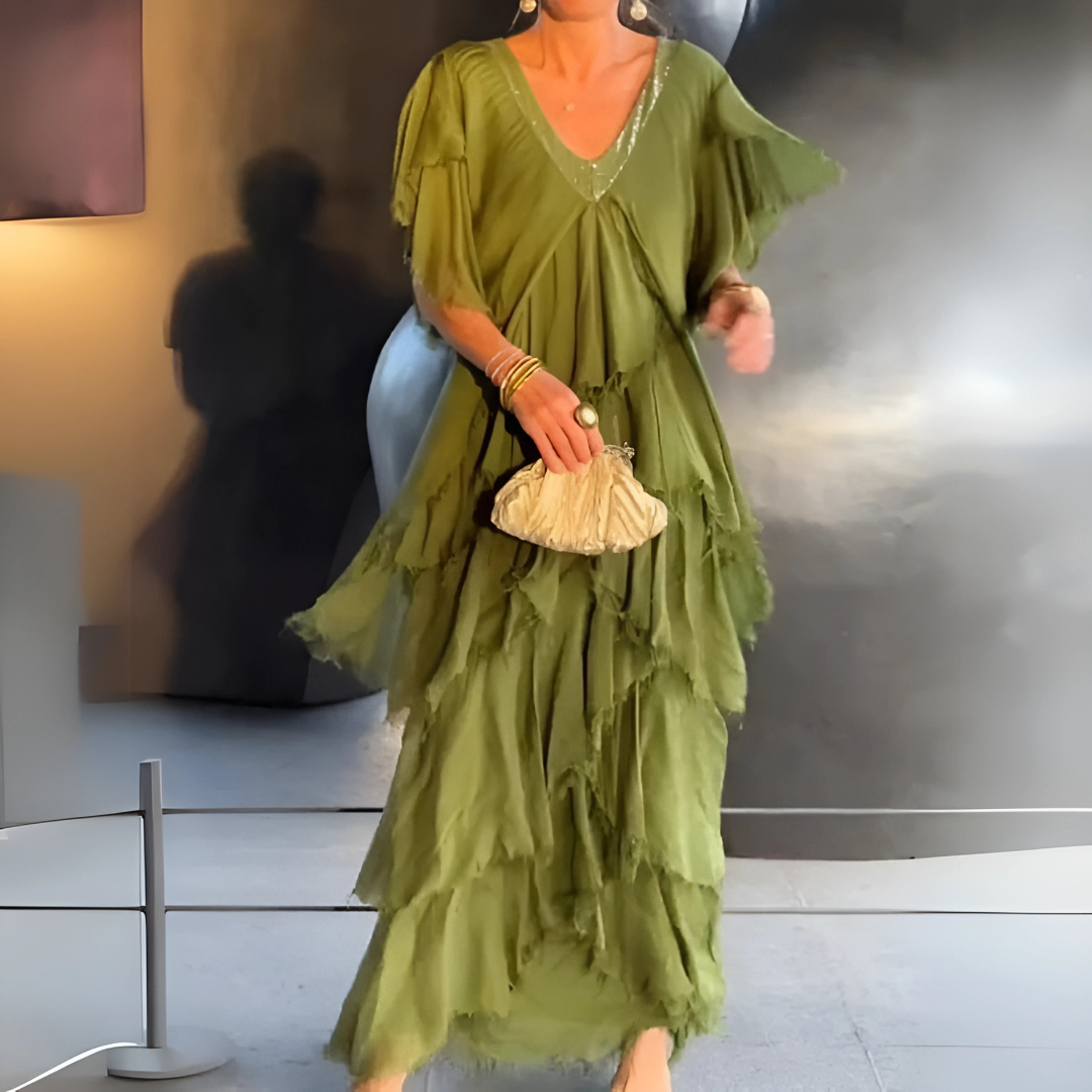 Valerie | Elegantná dlhá čipková róba