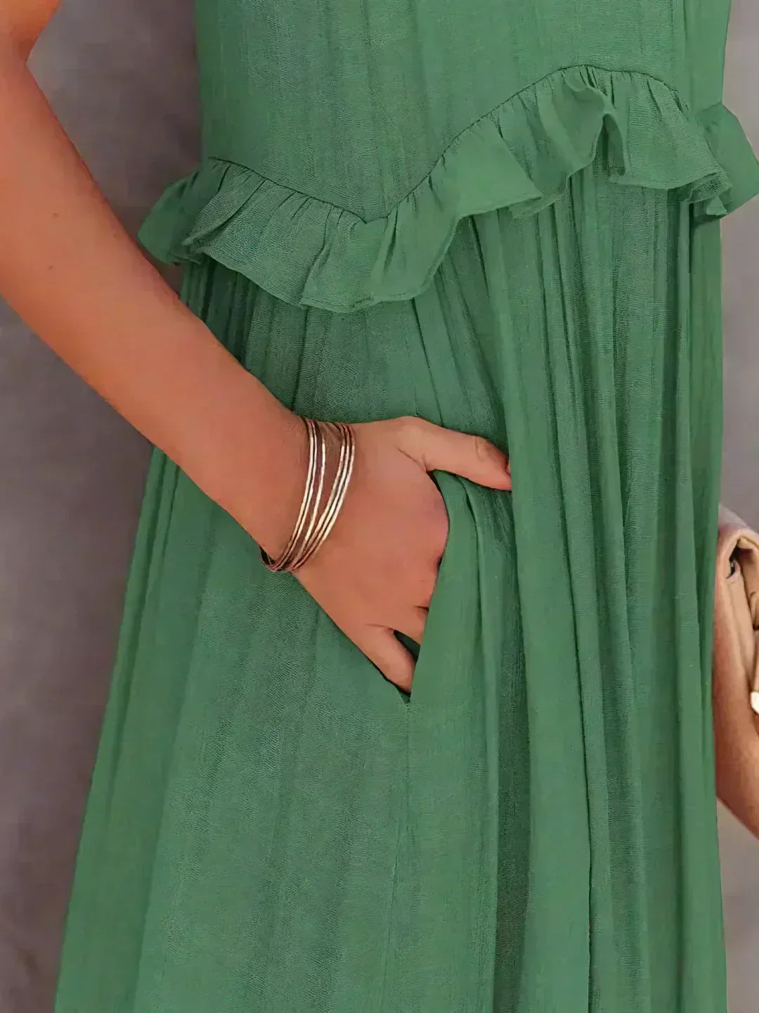Sarah | Halter Ruffle Maxi Šaty (Takmer vypredané)