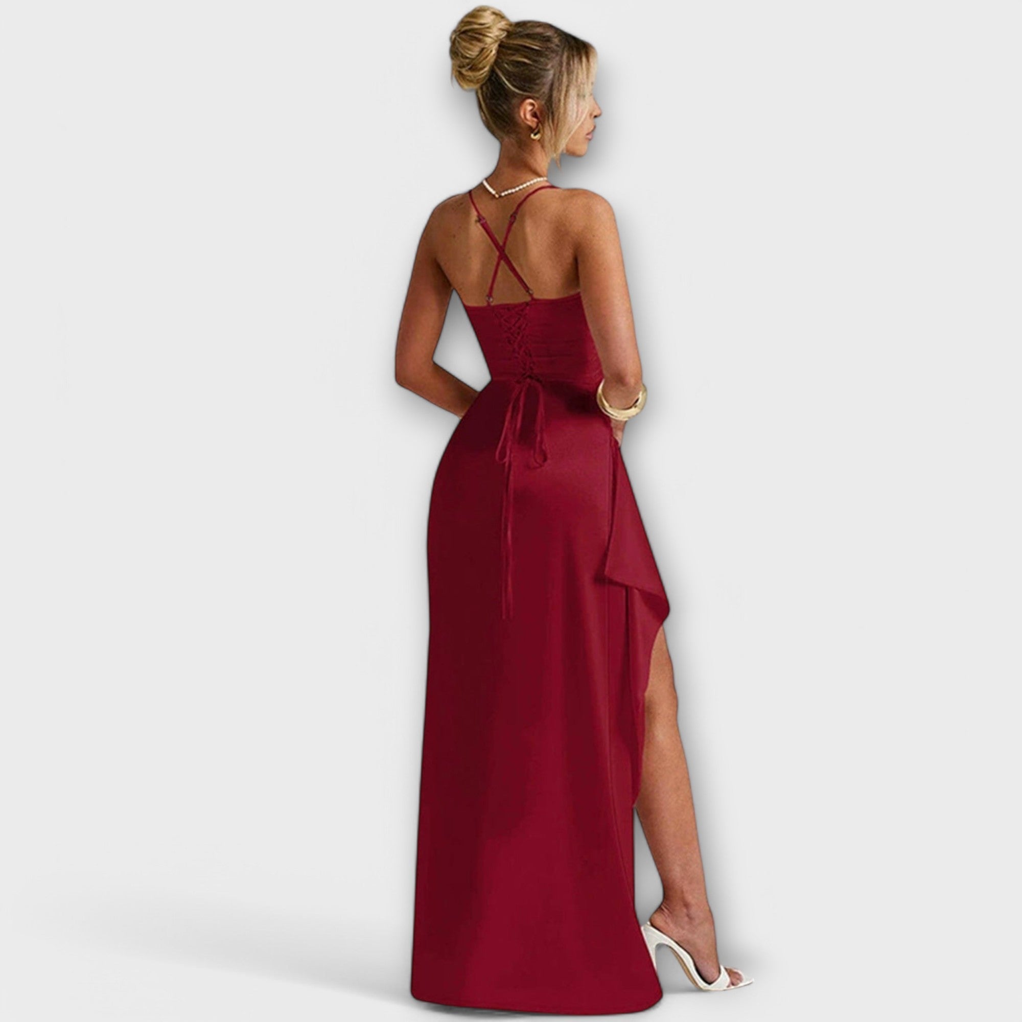 Darby - Elegantný Saténový Šaty