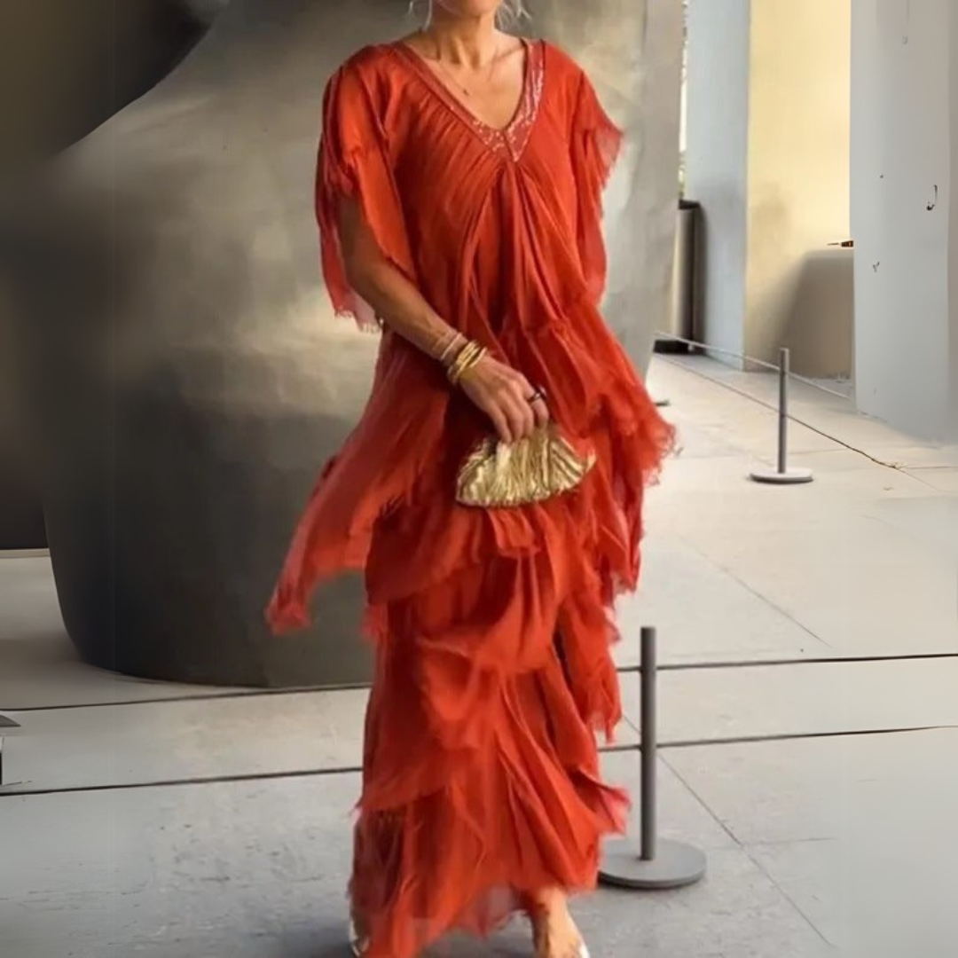Valerie | Elegantná dlhá čipková róba