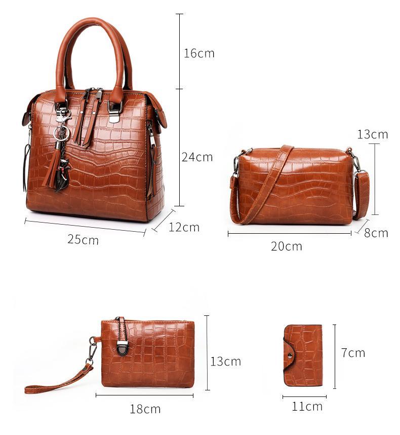 Olivia™ Klasická elegancia | Moderná 4-dielna súprava tašiek