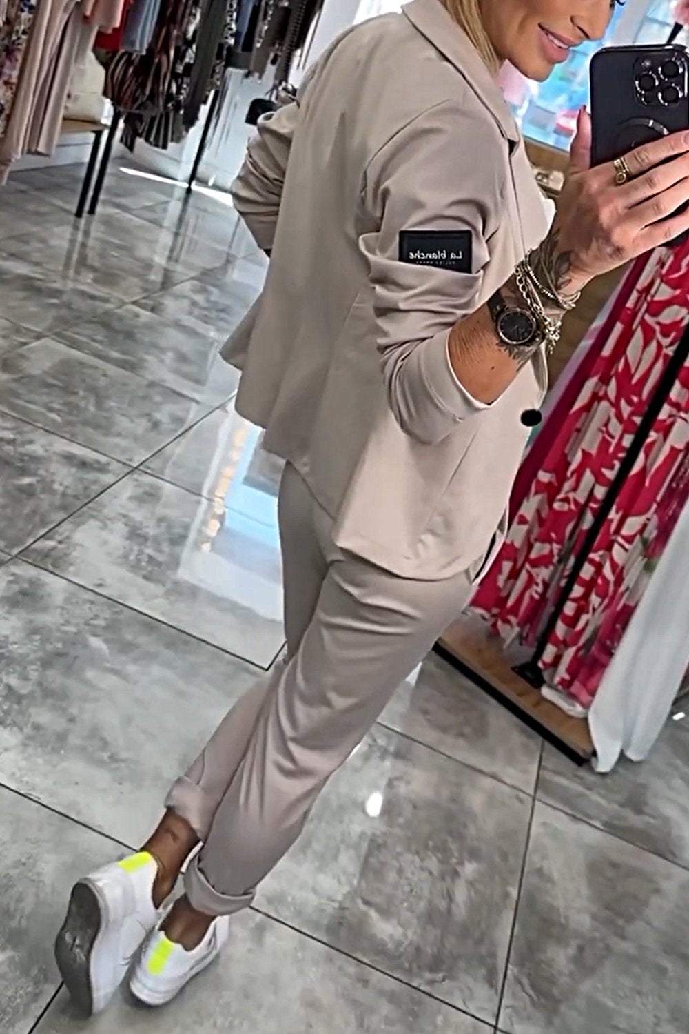 Moxie | Dvojdielny dámsky set top s bundou a gumou