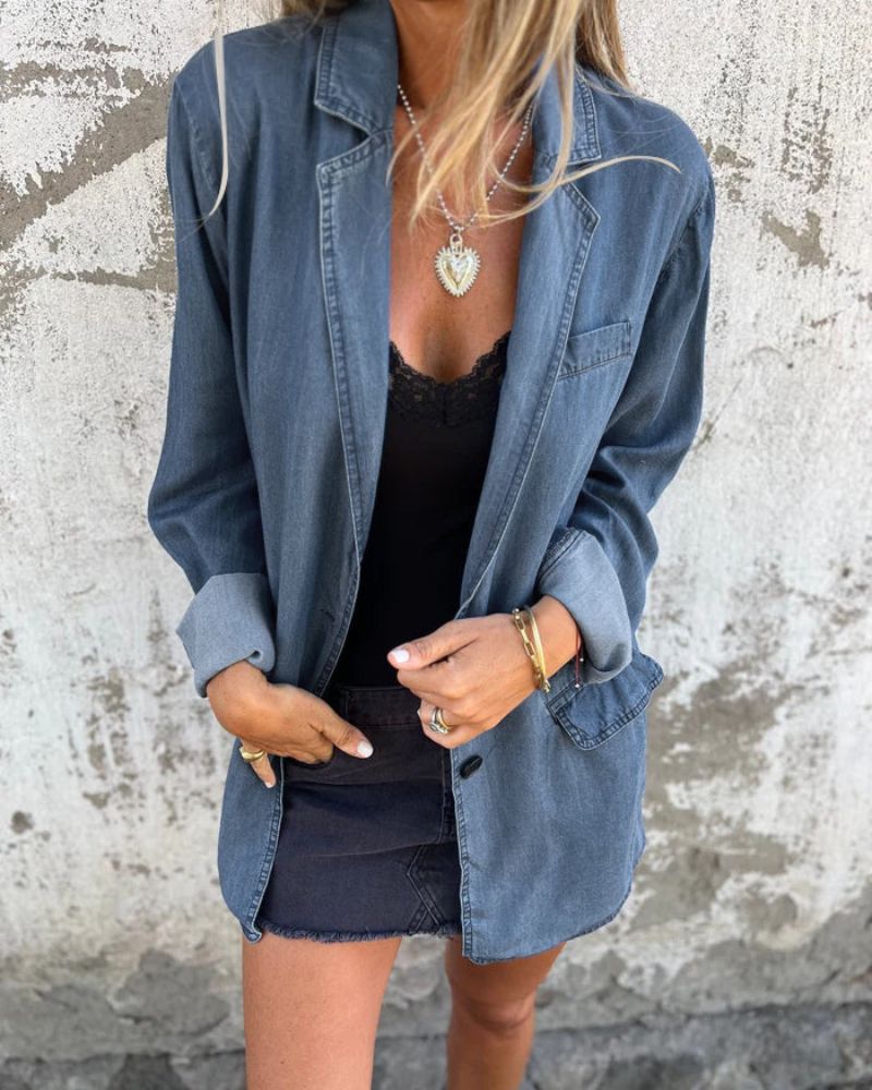 MIREIA - ĽAHKÝ DENIMOVÝ BLAZER