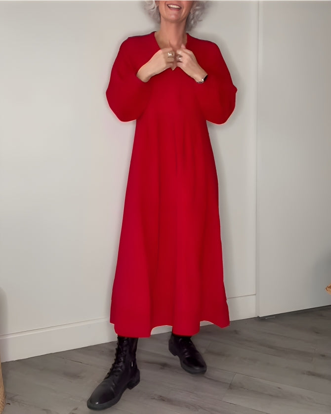 Alena | Elegantné maxi šaty s výstrihom do V