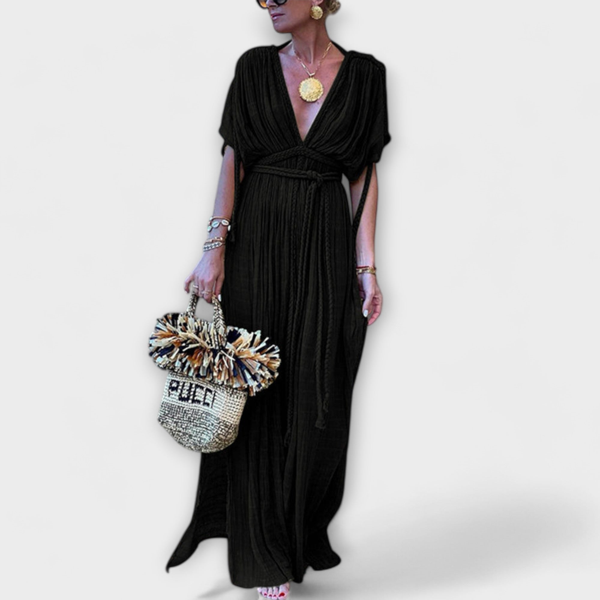 Grécke Štýlové Kimono-Maxikleid