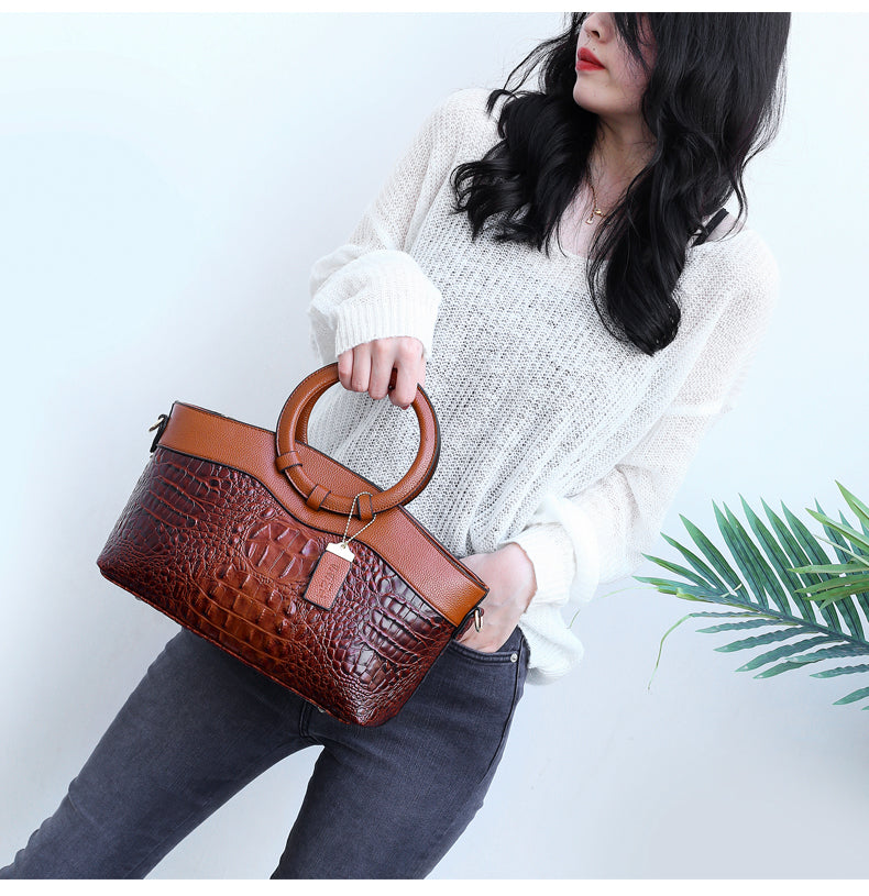 Ella™ Classic Croc | Viacúčelová vintage taška