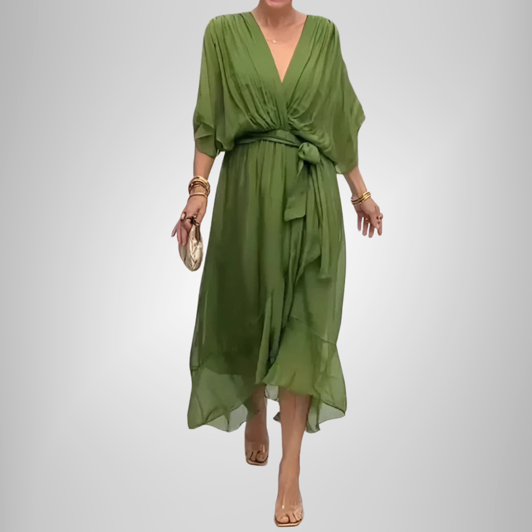 Monica™ | Chiffon šaty s V-výstrihom