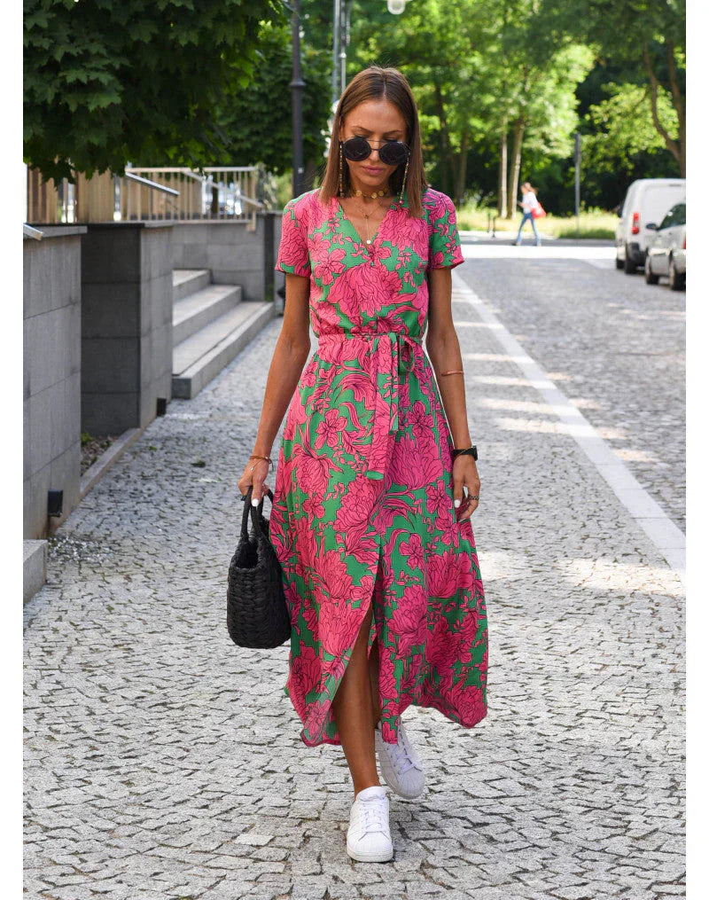 Suzanne - Elegantná šaty s dekoltom do V
