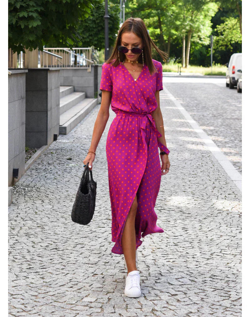 Suzanne - Elegantná šaty s dekoltom do V