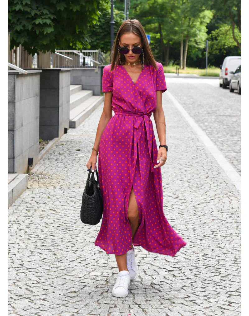 Suzanne - Elegantná šaty s dekoltom do V