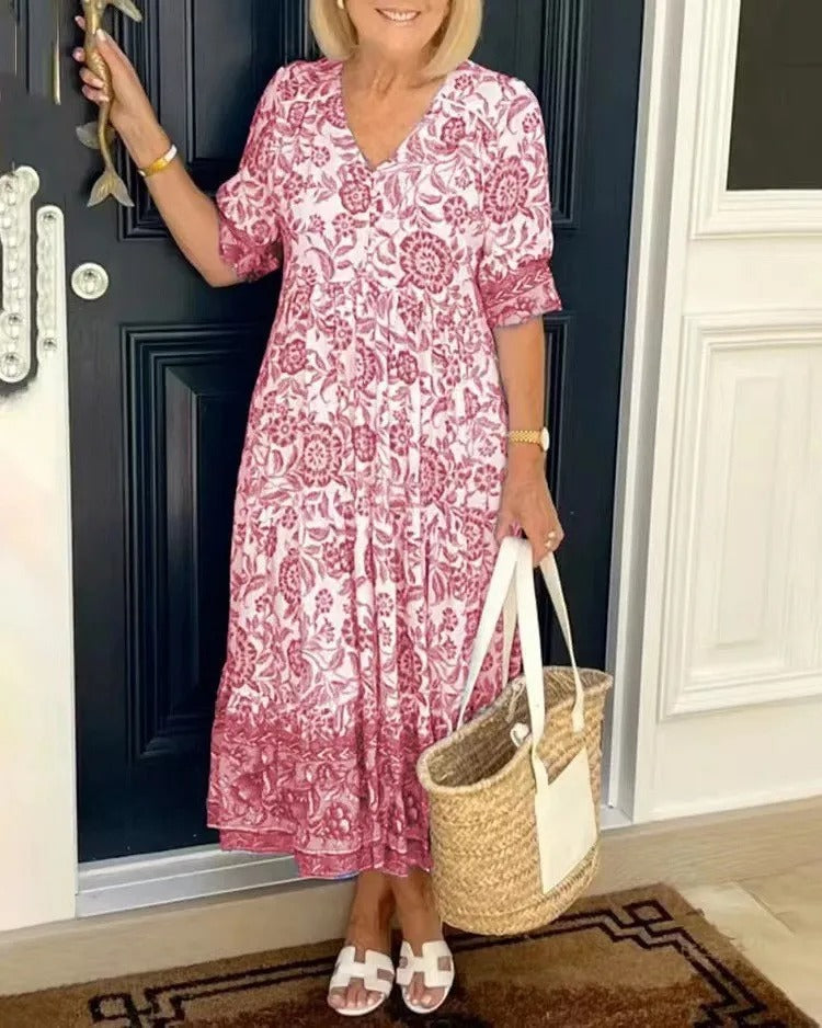 Jona | Kvetinové boho šaty