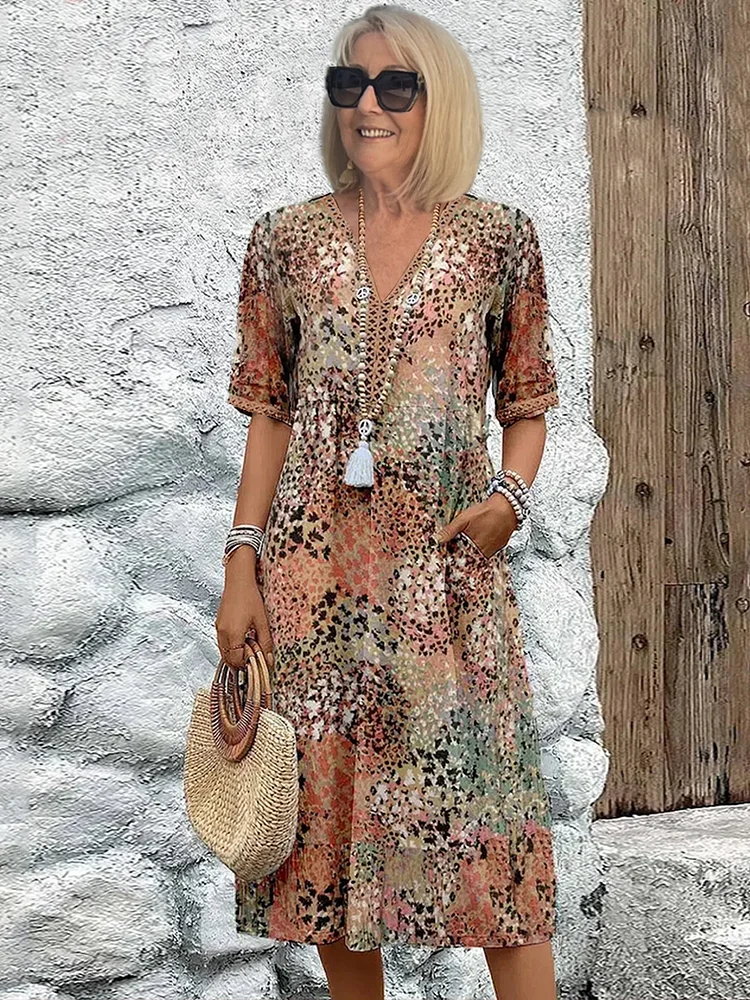 Karolína | Jarné šaty strednej dĺžky