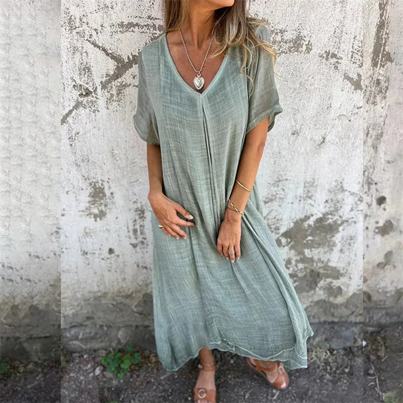 Eliska | Elegantné ľanové šaty