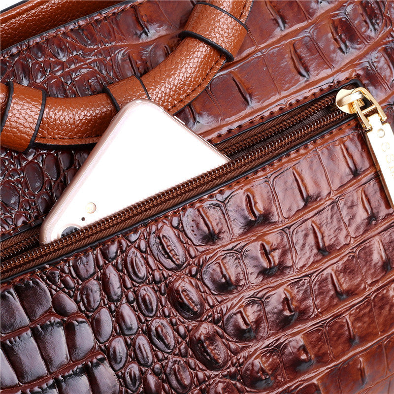 Ella™ Classic Croc | Viacúčelová vintage taška