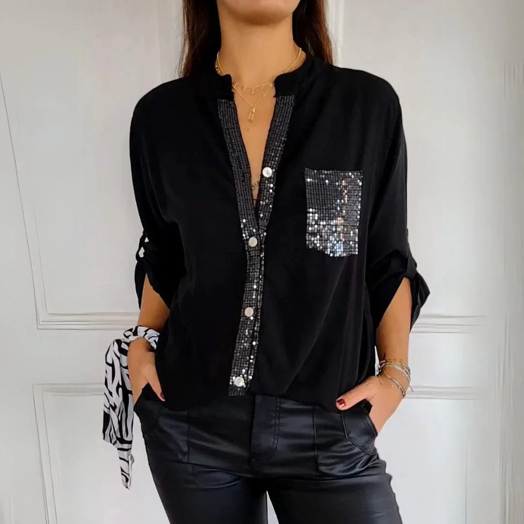 Alena | Elegantná blúzka bez záhybov