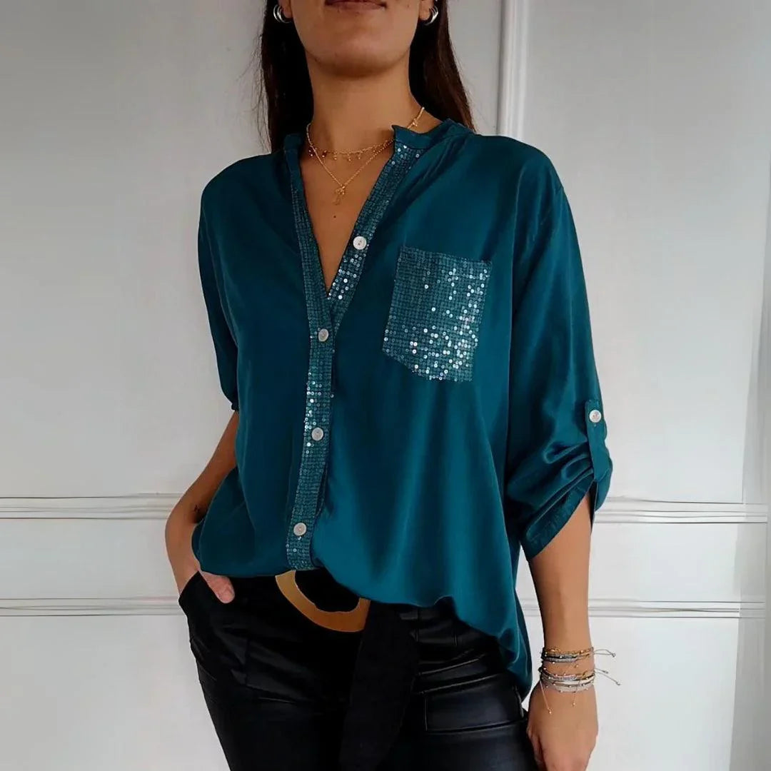 Alena | Elegantná blúzka bez záhybov
